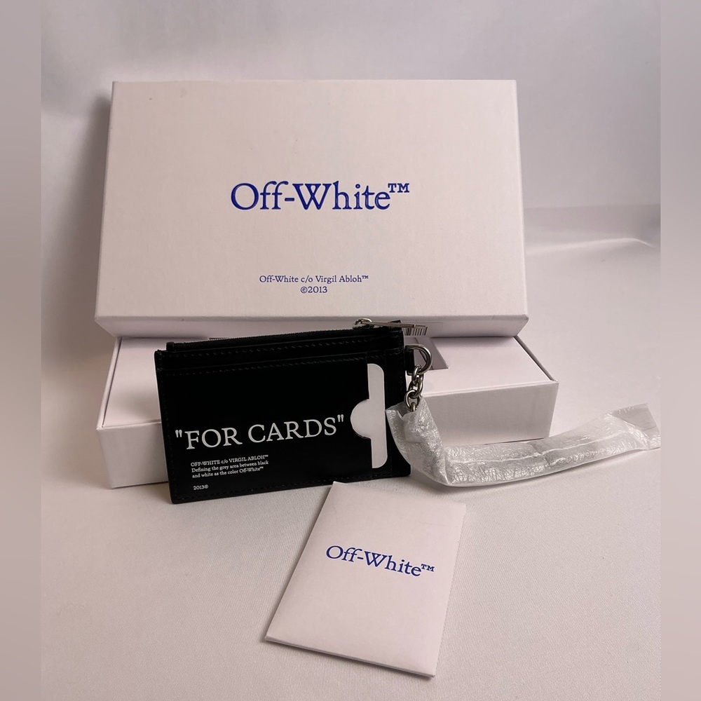 Off-White Card Holder “For Cards” Quote Virgil Streetwear New With Box